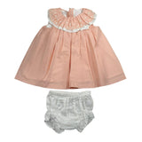 Valentina Bebes Set Abito-Coulotte Tinta Unita per Neonata LOVE9 PESCA VALENTINA BEBES 