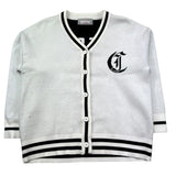 Just Cavalli Cardigan Tinta Unira con Logo per Bambina JGP26168CD BIANCO JUST CAVALLI 