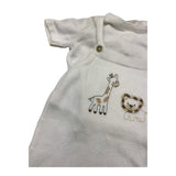 MAGNIFICIO DI VERONA complet 2 pezzi t-shirt-salopette Panna per Neonato 045107 PANNA MAGNIFICIO DI VERONA 