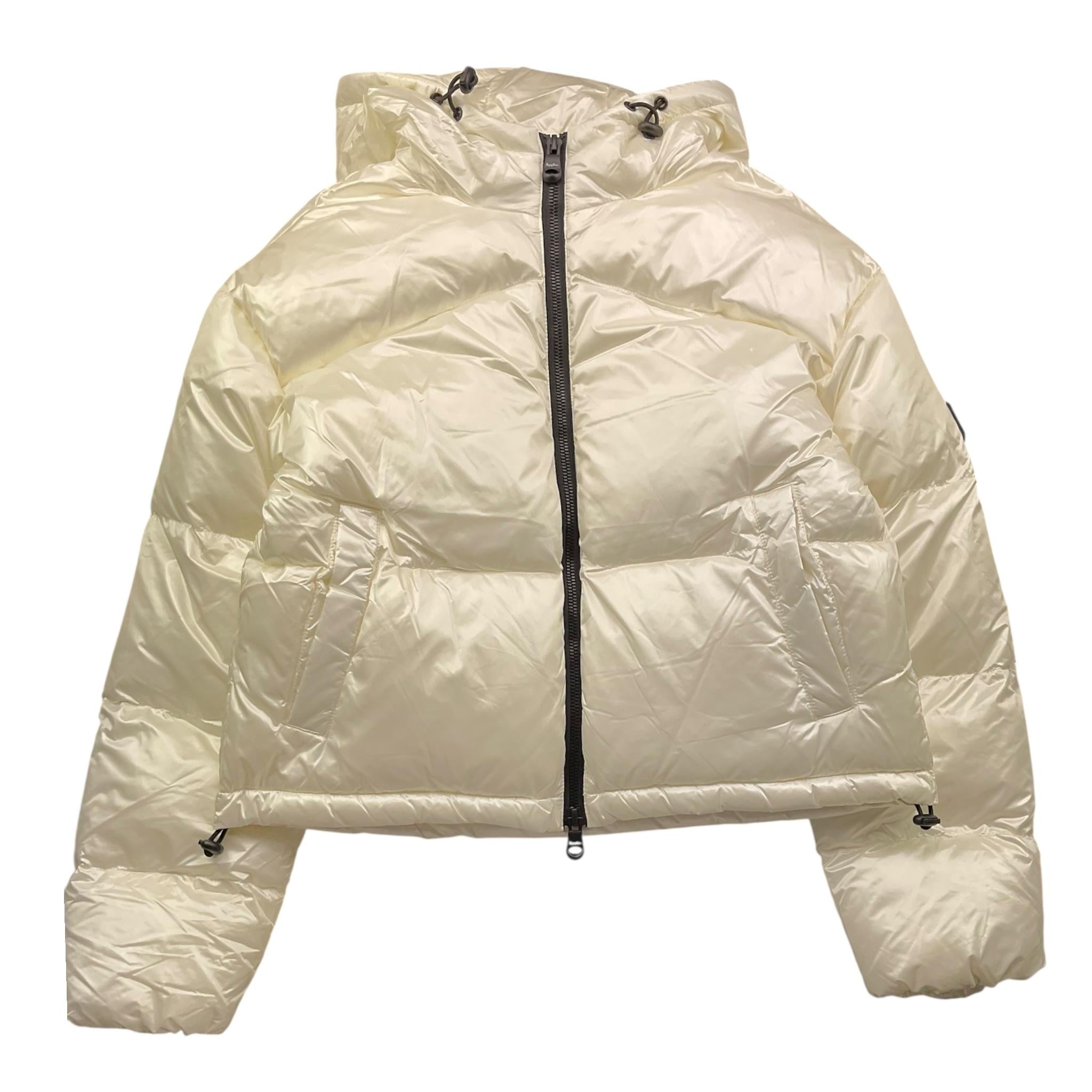 REFRIGIWEAR giubbino tinta unita con zip e cappuccio Bianco per Bambina RWG961 BIANCO REFRIGIWEAR 