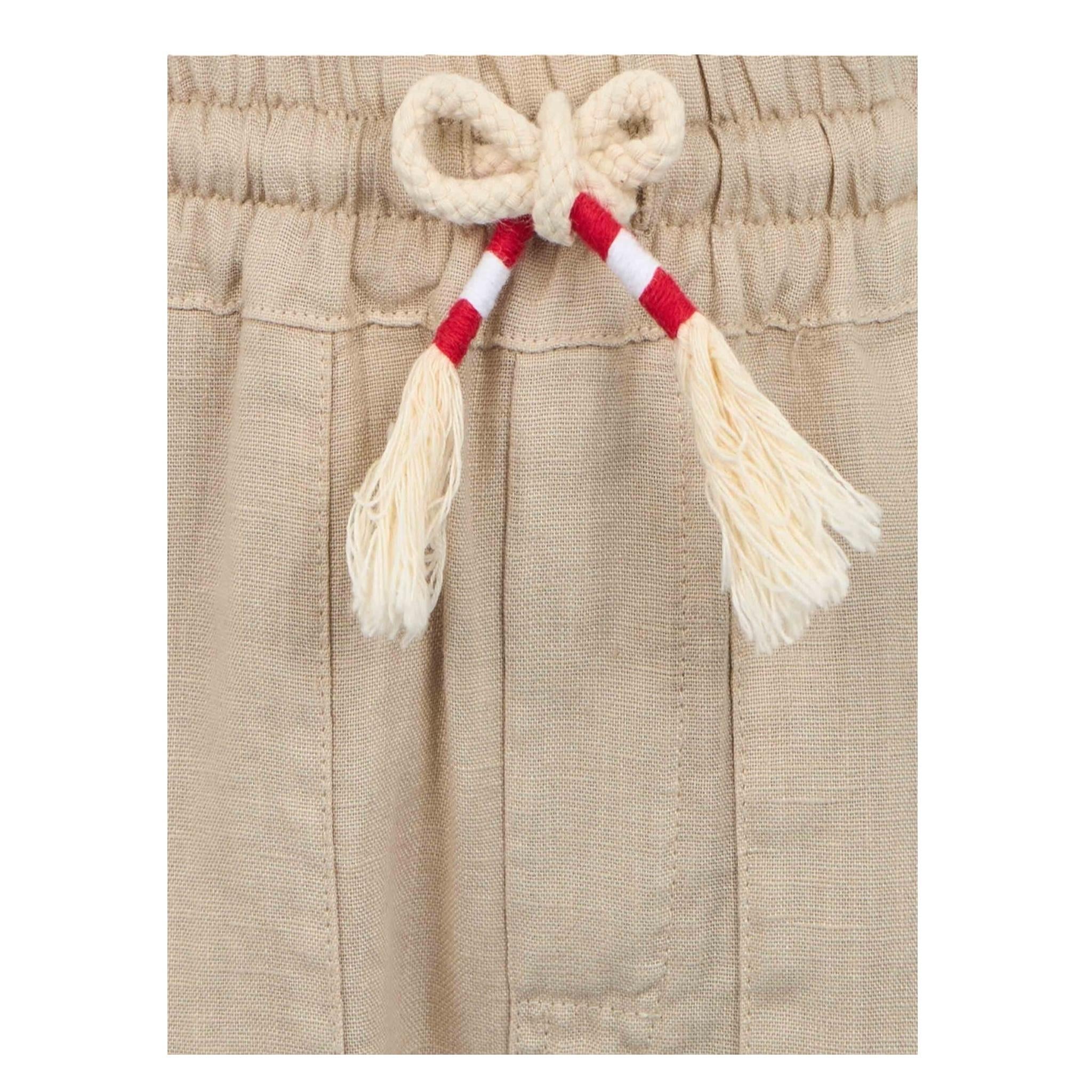 Saint Barth Pantalone Tinta Unita con Elastico In Vita per Neonato CALAIS BEIGE SAINT BARTH 