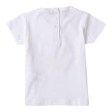 Sarabanda T-Shirt tinta unita con Stampa Bianco per Bambina 0B2133J BIANCO SARABANDA 