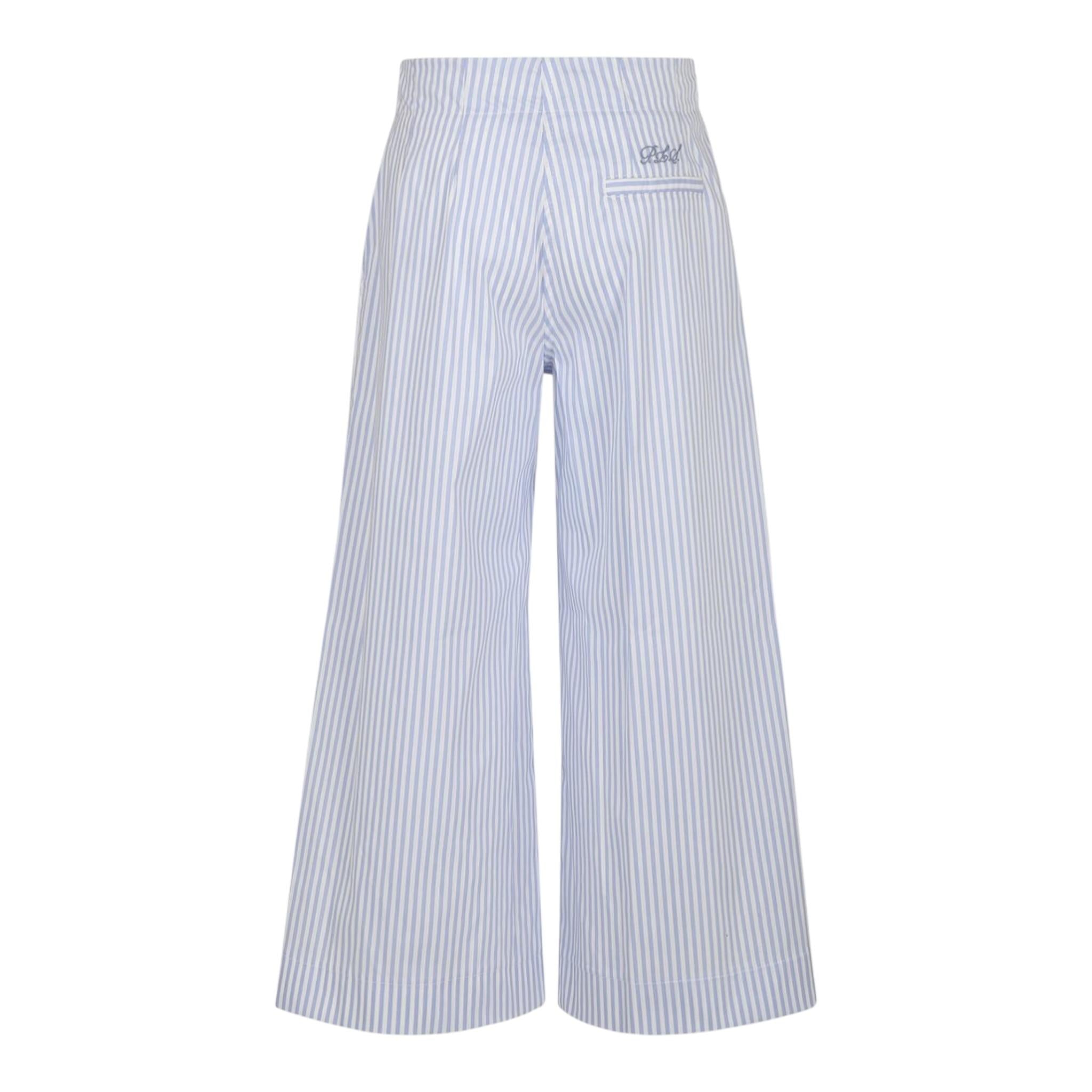 Philosophy Pantalone Tinta Unita con Fantasia A Righe per Bambina I1E414 AZZURRO PHILOSOPHY 