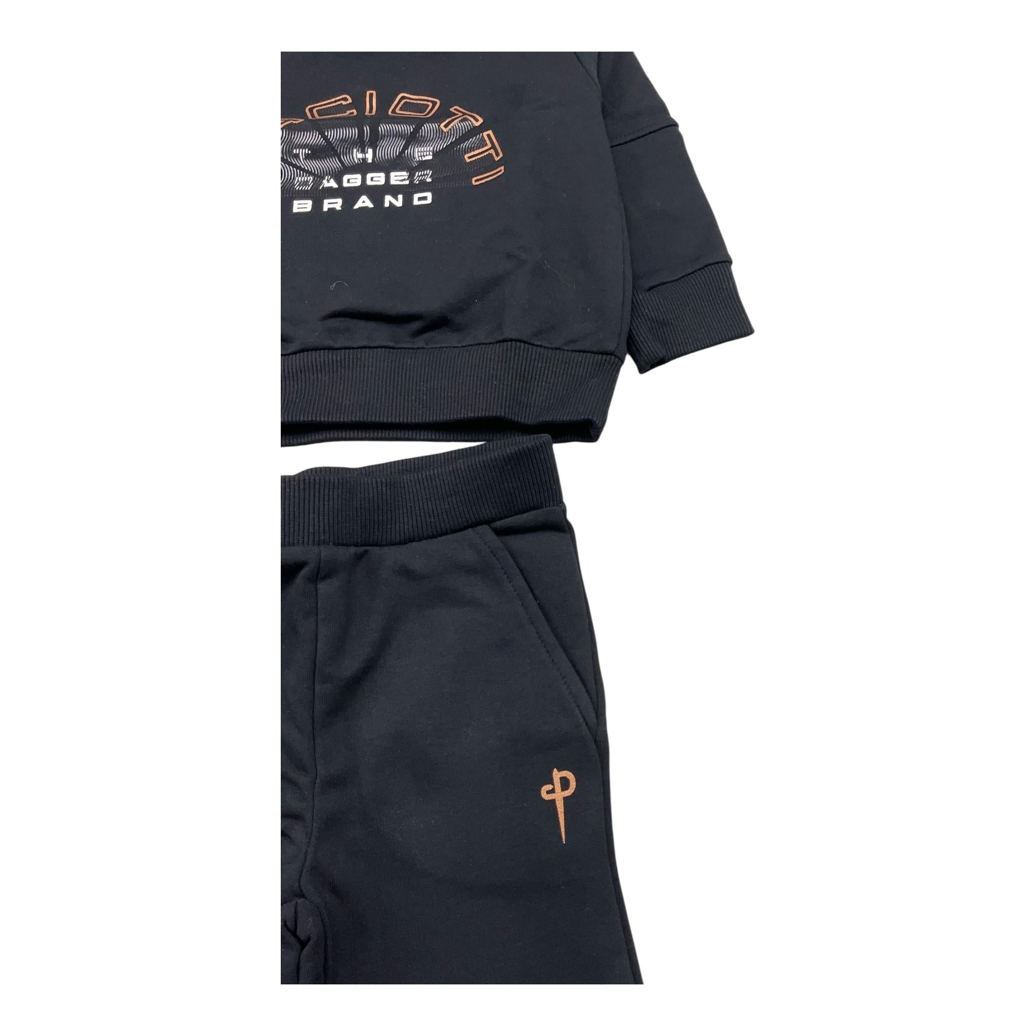 CESARE PACIOTTI completo 2pz felpa-pantalone tingta unita Nero per Neonato COMP5321BX NERO CESARE PACIOTTI 