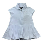 K-Way Abito Tinta Unita Mezza Manica con Logo per Neonata K8151TW BIANCO K-WAY 