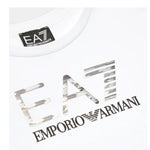 EMPORIO ARMANI shirt girocollo tinta unita con stampa Bianco per Bambino 6RBT54 BIANCO EMPORIO ARMANI 