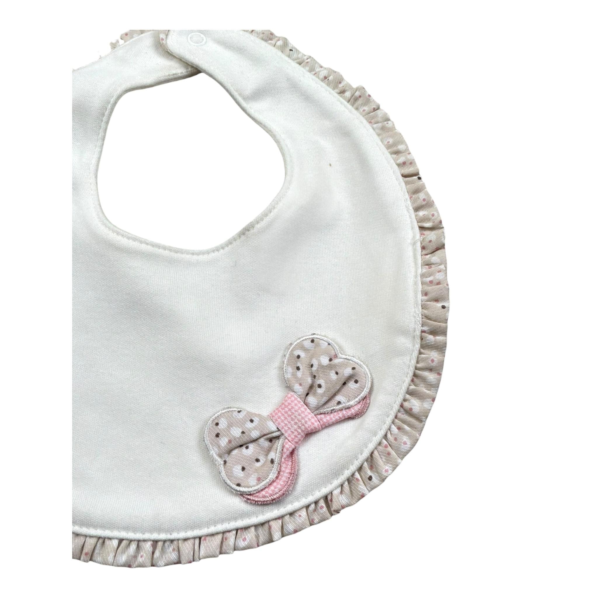 Mayoral Bavetta Tinta Unita con Stampa per Neonata 9328 PANNA MAYORAL 