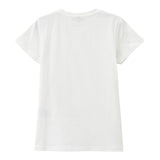 Dixie T-Shirt Tinta Unita Girocollo con Stampa per Bambina MB61030G39 BIANCO DIXIE 