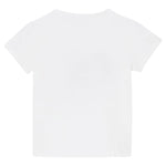 Liu Jo T-Shirt Girocollo Tinta Unita con Stampa E Brillantini per Neonata KA5093NX BIANCO LIU JO 