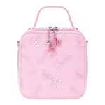 MONNALISA borsa tinta unita con stampa barbie Rosa per Bambina 19D026 ROSA MONNALISA 