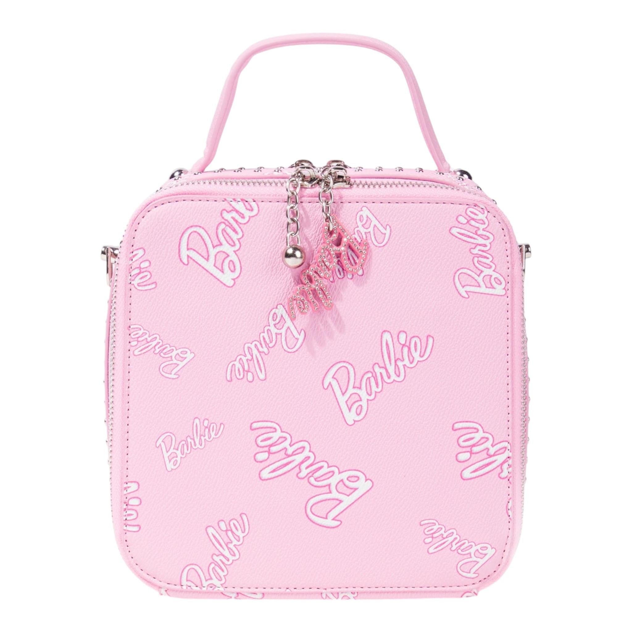 MONNALISA borsa tinta unita con stampa barbie Rosa per Bambina 19D026 ROSA MONNALISA 