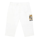 Moschino Pantalone Tinta Unita con Elastico In Vita per Neonato MUP05CXN BIANCO MOSCHINO 