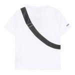 Sprayground T-Shirt Girocollo Tinta Unita con Stampa Marsupio per Bambino SPY1248WHT BIANCO SPRAYGROUND 