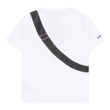 Sprayground T-Shirt Girocollo Tinta Unita con Stampa Marsupio per Bambino SPY1248WHT BIANCO SPRAYGROUND 