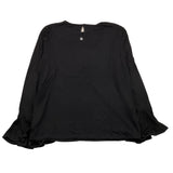 IMPERIAL KIDS shirt tinta unita con rouches Nero per Bambina FJ63230G68 NERO IMPERIAL KIDS 