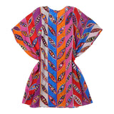 Emilio Pucci Abito Mezza Manica Stampa Fantasia Multicolor Per Bambina