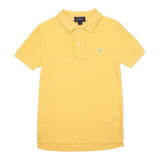 RALPH LAUREN polo manica lunga tinta unita con logo Giallo per Neonato 322703632062N GIALLO RALPH LAUREN 