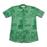 Numbers Camicia Mezza Manica Stampa Fantasia Bandana Verde Per Bambino