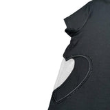 Liu Jo T-Shirt Girocollo Tinta Unita con Applicazione per Bambina GA5067XXXX NERO LIU JO 