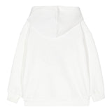 EMILIO PUCCI felpa chiusa con cappuccio tinta unita con ricami Bianco per Bambina PV4A50 BIANCO EMILIO PUCCI 