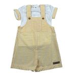 Calamaro Completo 2 Pezzi T-Shirt-Salopette per Neonato 11110 GIALLO CALAMARO 