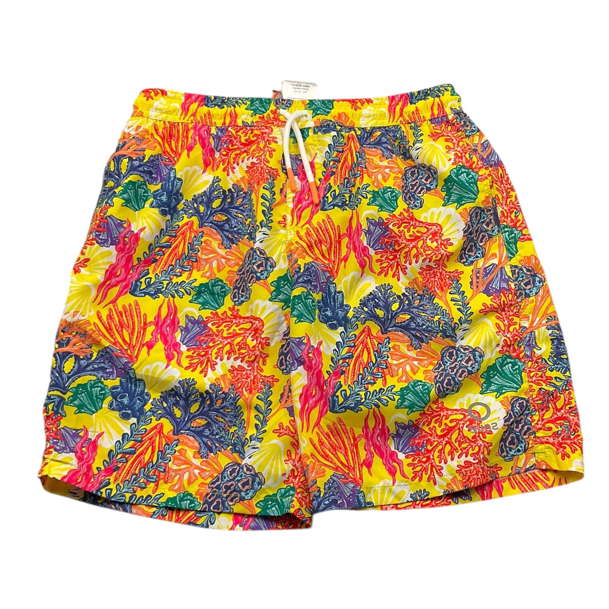 Suns  Costume Modello Bermuda Tinta Unita con Stampa per Bambino BXS5103U GIALLO SUNS 