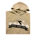 DIADORA felpa chiusa cn cappuccio tinta unita con logo Beige per Bambino F4DIJBHS033 BEIGE DIADORA 