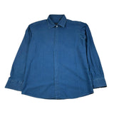 Emanuel Pris Camicia Tinta Unita Manica Lunga per Bambino ECM4166R BLU EMANUEL PRIS 