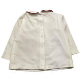 ALETTA camicia manica lunga tinta unita con colletto Bianco per Neonata R210084A BIANCO ALETTA 