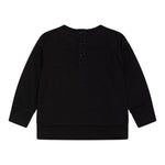 GUESS felpa girocollo tinta unita con stampa Nero per Neonato N4YQ04KA6R4XN NERO GUESS 