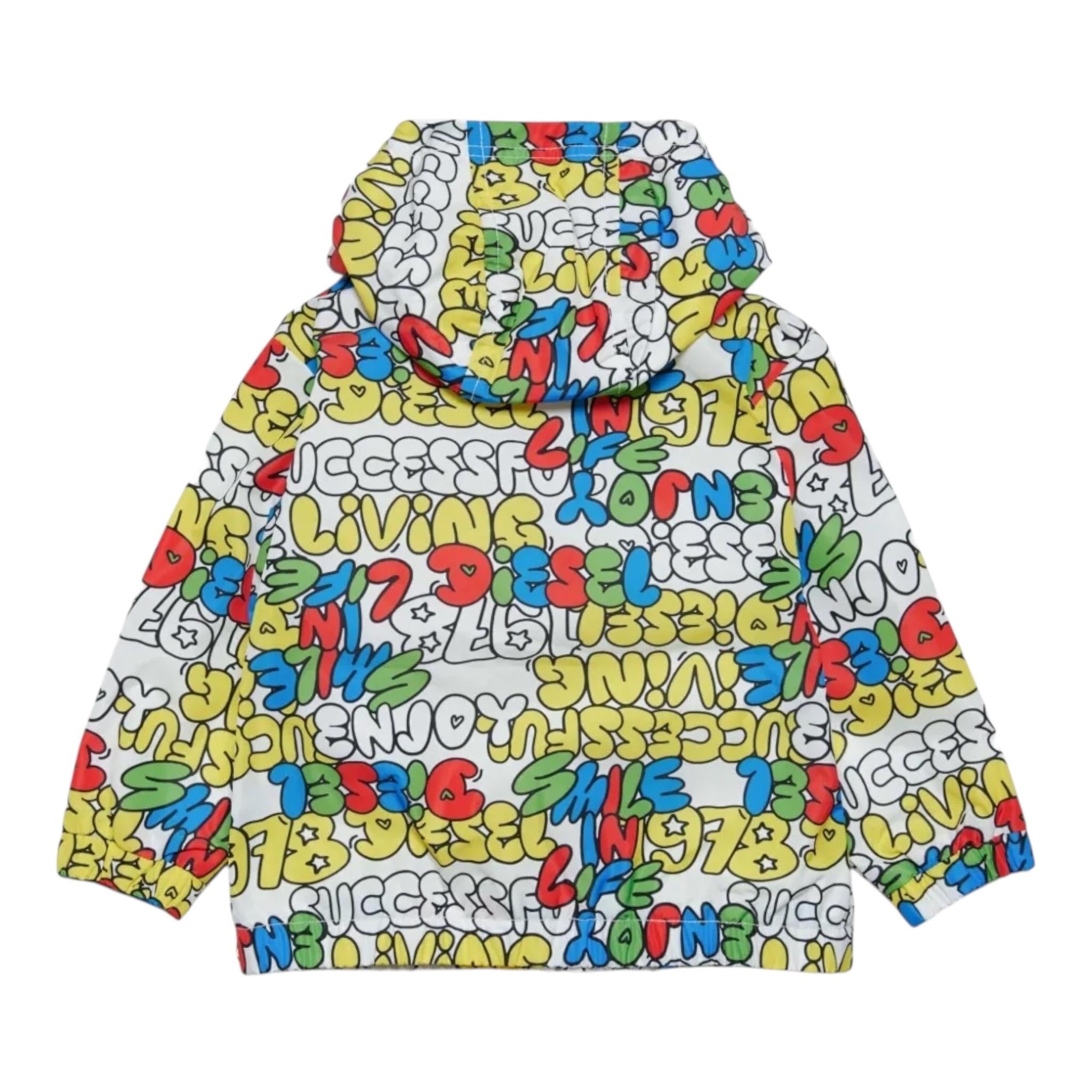 DIESEL giubbino tinta unita con fantasia Bianco per Neonato K00504 BIANCO DIESEL 