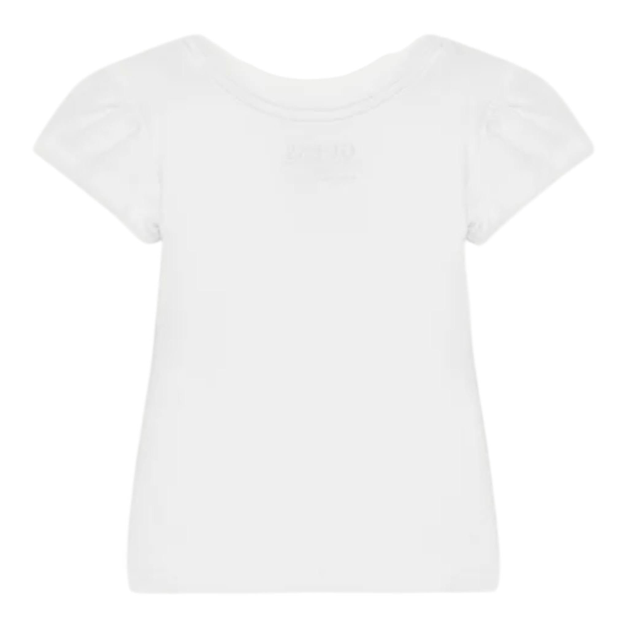 Guess T-Shirt Girocollo Tinta Unita con Stampa per Neonata K5GI01K6YW4XN BIANCO GUESS 