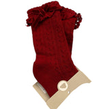 MAYORAL calzini tinta unita con ricami Rosso per Bambina 9659 ROSSO MAYORAL 