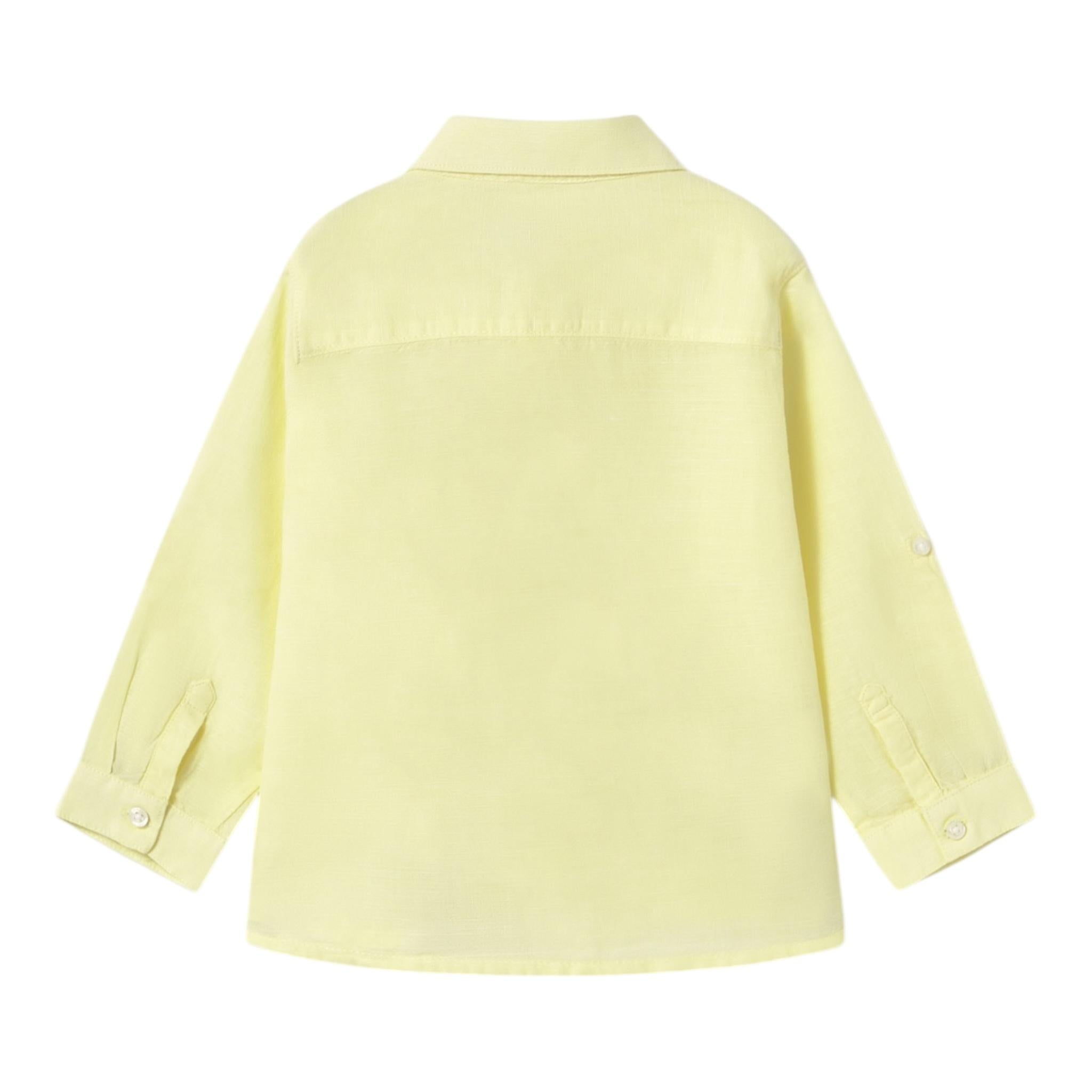 Mayoral Camicia Manica Lunga Tinta Unita per Neonato 1116 GIALLO MAYORAL 
