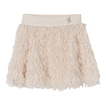 MISS BLUMARINE gonna tinta unita con piume Panna per Bambina IF4129J PANNA MISS BLUMARINE 