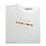 Vicolo T-Shirt Girocollo Tinta Unita con Stampa per Bambina 3146M00310 PANNA VICOLO 