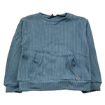 PLEASE maglia girocollo tinta unita Azzurro per Bambina LB5107G65 AZZURRO PLEASE 
