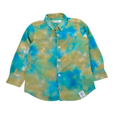 Paolo Pecora Camicia tinta unita con Stampa Verde per Neonato P3695 VERDE PAOLO PECORA 