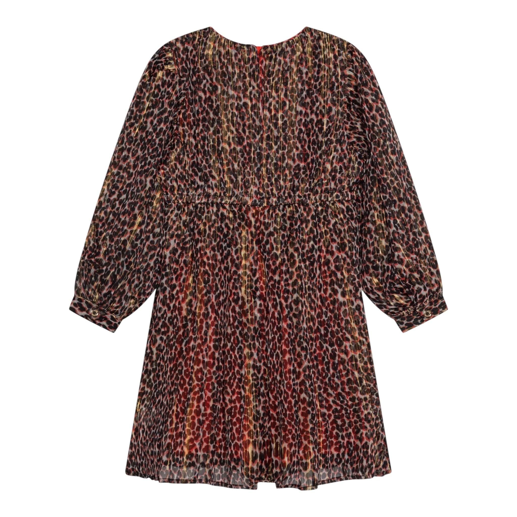 MICHAEL KORS abito manica lunga fantasia maculata Nero per Bambina R30172 NERO MICHAEL KORS 