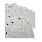 C.P. Company Camicia Mezza Manica tinta unita Panna per Bambino CUC008X PANNA C.P. COMPANY 