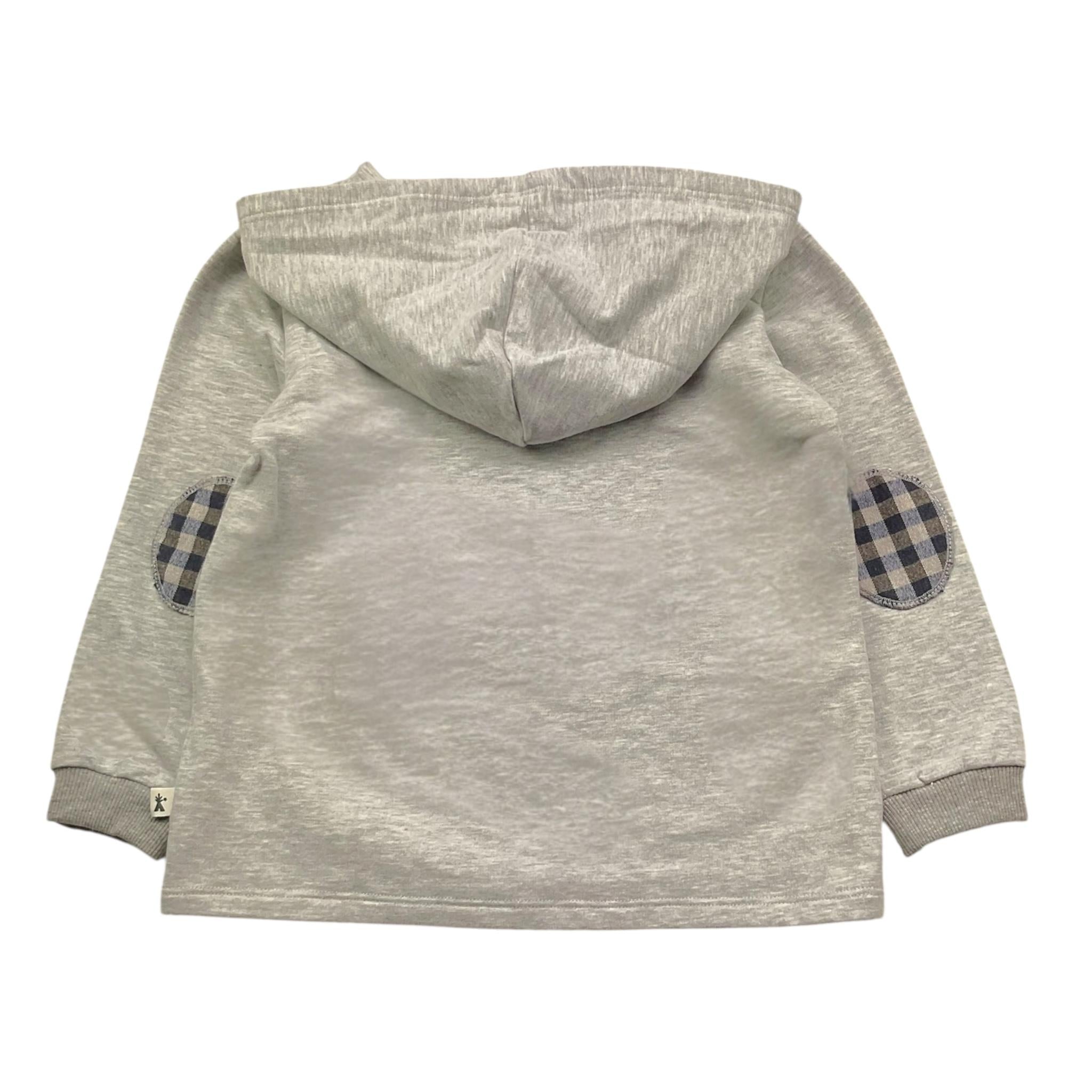 PETIT INDI felpa tinta unita con cappuccio Grigio per Bambino AW24BK7710 GRIGIO PETIT INDI 