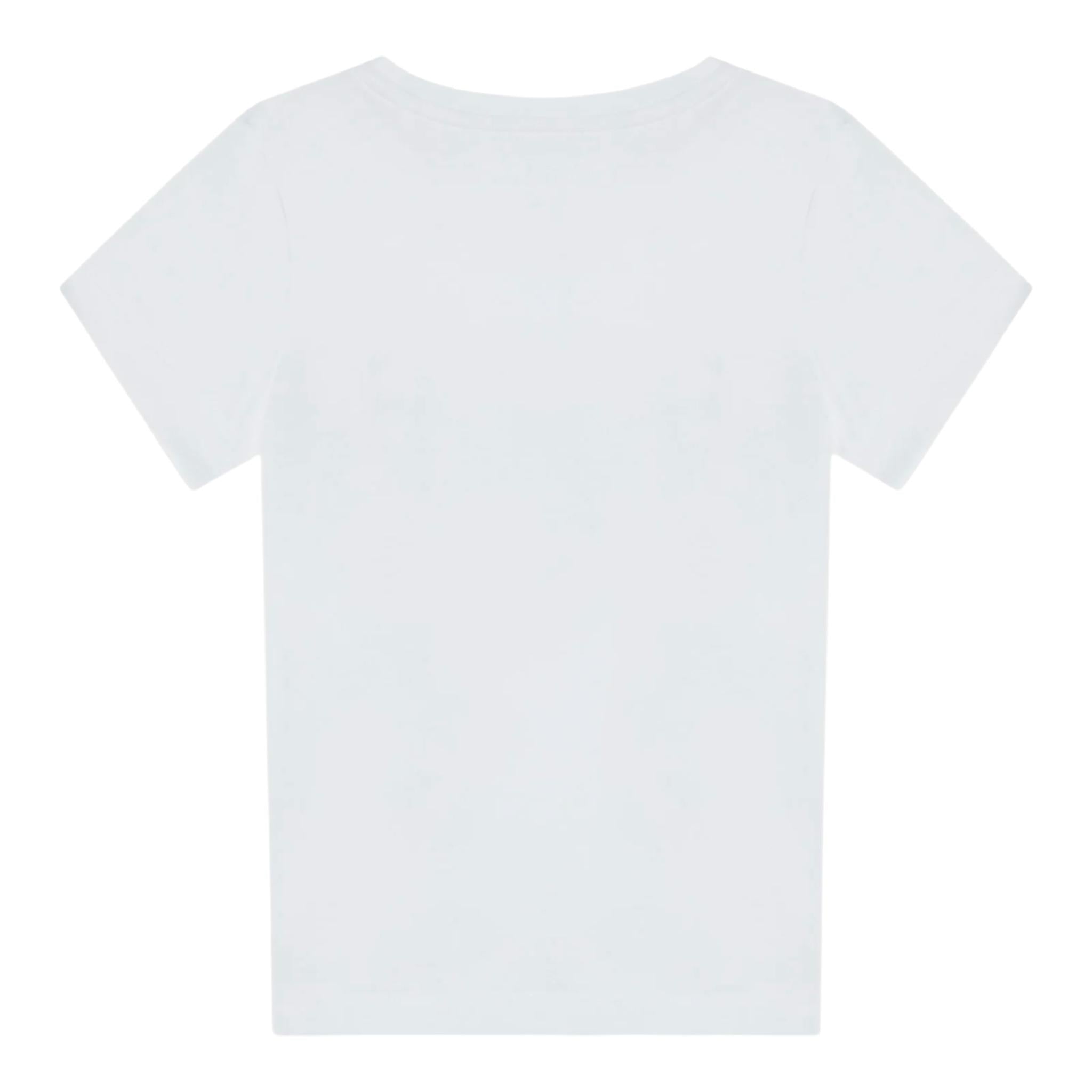 Guess T-Shirt Tinta Unita con Stampa per Bambina K5RI00K6YW BIANCO GUESS 