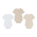 Guess Set 3 Pezzi Body con Fantasia per Neonato H4RW10KAE10 BIANCO/BEIGE GUESS 
