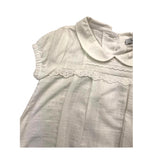 Babidu Pagliaccetto Mezza Manica Tinta Unita Panna Per Neonata