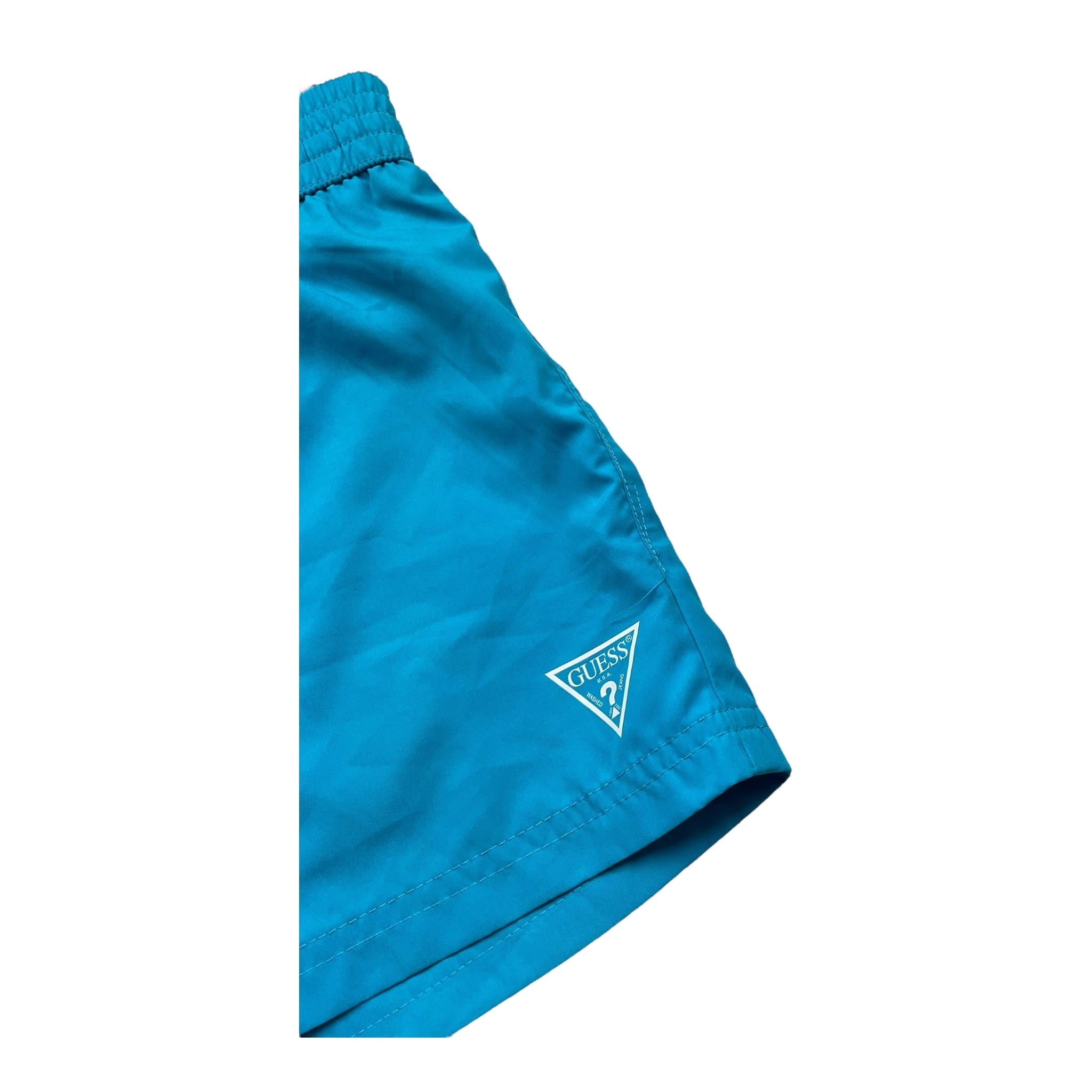 Guess Costume Tinta Unita con Logo per Bambino L92Z00W02O AZZURRO GUESS 