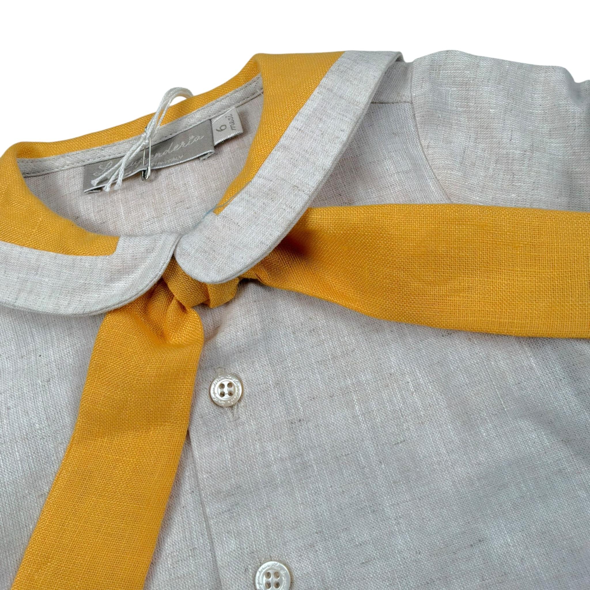 La Stupenderia Completo 2 Pezzi Camicia-Bermuda Bicolore per Neonato TBCT51X GIALLO/BEIGE LA STUPENDERIA 