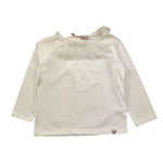 PLEASE shirt tinta unita con colletto velato Bianco per Neonata ML79030G64 BIANCO PLEASE 