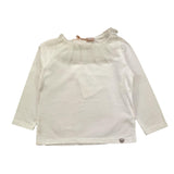 PLEASE shirt tinta unita con colletto velato Bianco per Neonata ML79030G64 BIANCO PLEASE 