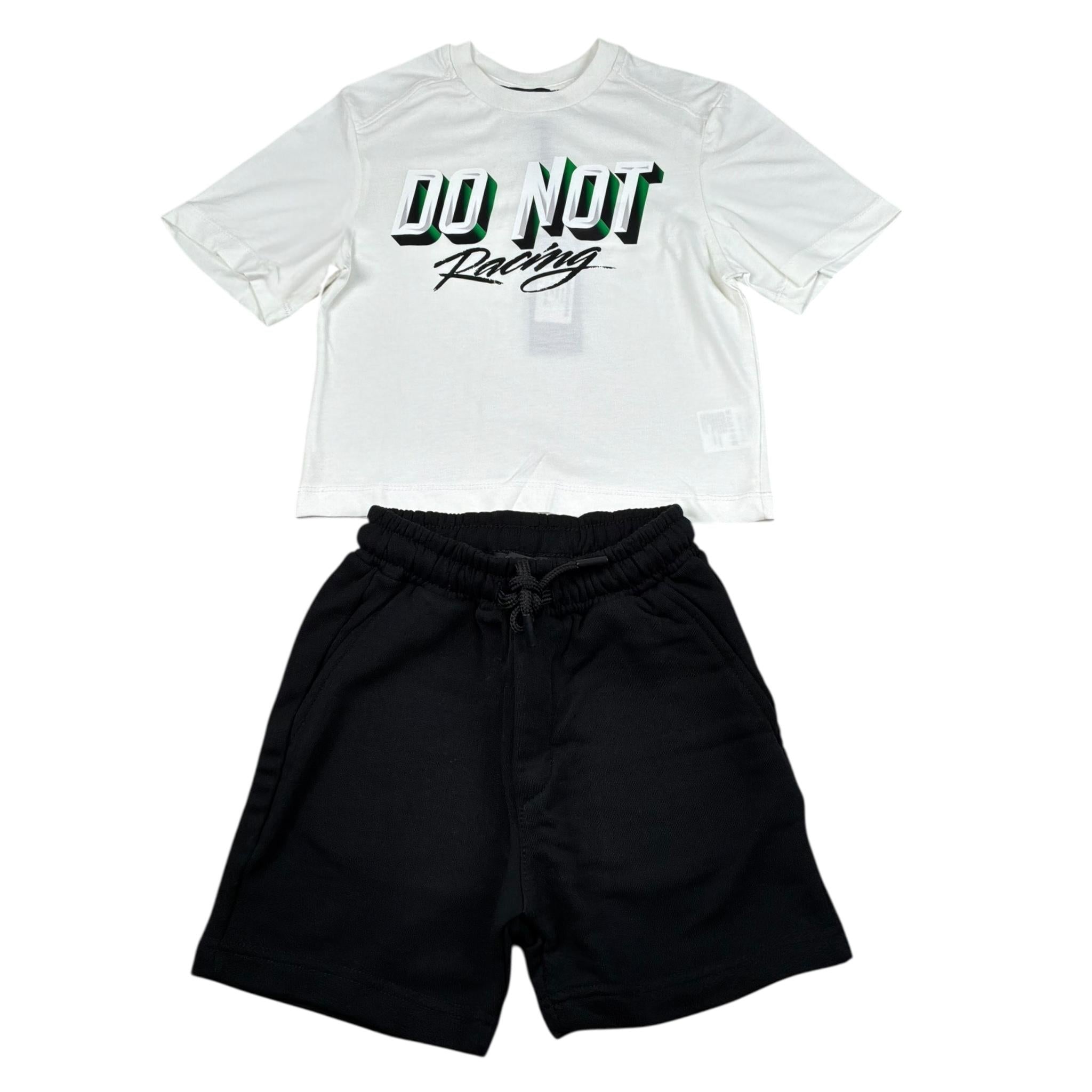 Do Not Conform Completo 2 Pezzi T-Shirt-Bermuda per Bambino DTS BIANCO/NERO DO NOT CONFORM 