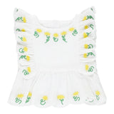 Stella Mccartney Camicia Giromanica Tinta Unita con Stampa per Neonata TU5A31N BIANCO STELLA McCARTNEY 